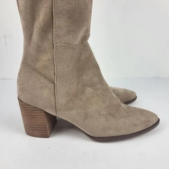 dv by dolce vita treasure women's over the knee boots synthetic almond toe 10 - Picture 12 of 16